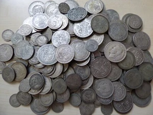 British Pre 1947 .500 Silver Coins 50 Grams -1KG Choose Amount Silver Investment - Picture 1 of 7