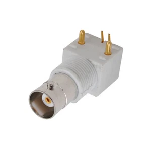 4pcs BNC commercial through hole Female Jack right angle PCB Mount RF Connector - Picture 1 of 4