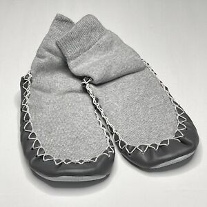 Hannah Andersson Swedish Slipper Moccasins Toddler Shoe Size 10 Solid Gray