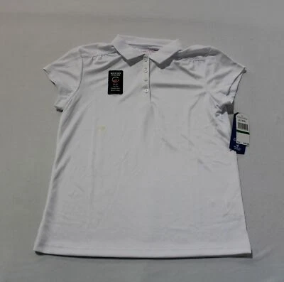 Polo de rendimiento manga corta Nautica Plus CD4 blanco talla 12,5/14,5 para niña Foto 1 de 4