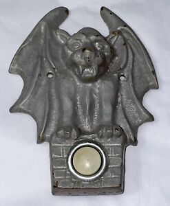 Vintage Cast Bronze Gargoyle Door Bell Ringer Made In Mexico 4” Gothic