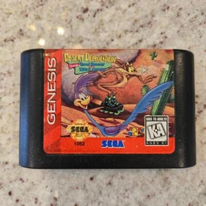 Carro Desert Demolition Starring Road Runner y Wile E. Coyote Sega Genesis solamente - Imagen 1 de 3