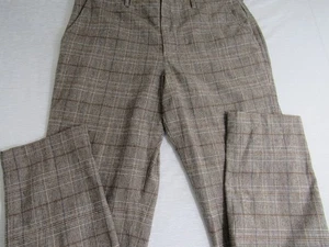 Pantalone elegante uomo Gap beige a quadri in twill 36 x 34 slim affusolato! - Foto 1 di 12