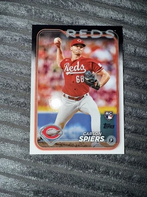 2024 Topps Series 2 Carson Spiers Rookie #365 Cincinnati Reds - Image 1 of 4