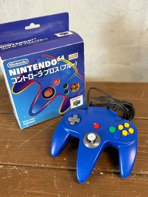 Nintendo64 Controller Bros Blue Not yet operational, but in good condition Used - Image 1 of 3