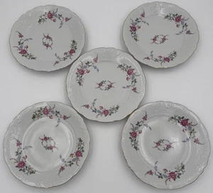 Set Of 5 Vtg Wawel “Rose Garden” 10.5" Dinner Plates – Authentic, Made in Poland - Picture 1 of 19