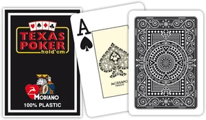 Modiano Texas Poker Hold'Em 100% Plastic Playing Cards, Jumbo Index, Poker Wide - Picture 1 of 12