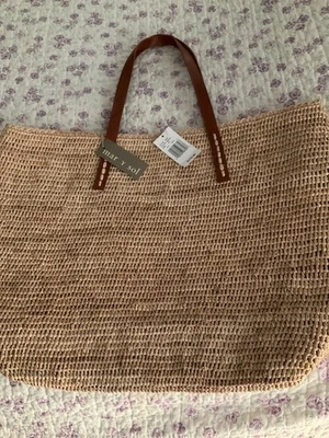 Handmade Designer Woven Tote Handbag, New - Image 1 of 4