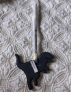 Coach Black Rexy Leather Bag Charm / FOB Dinosaur - Picture 1 of 2