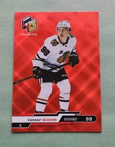 Connor Bedard RC, 2023-24 Upper Deck Extended Series, HoloGrFX, HG-1, Blackhawks - Foto 1 di 2