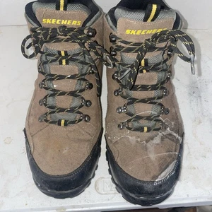 Skechers Men's Waterproof Brown Leather Chukka Boots Shoes Size 10 ..64869 - Picture 1 of 7