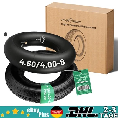 Schubkarren Reifen 4.00-8 400x100 4.80-8 + Schlauch 400x100 / Schlauch 4.00-8 - Bild 1 von 4