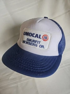 Sombrero de camionero Unocal 76 Gas Oil Smurfit Newberg Oregon Snapback - Imagen 1 de 8