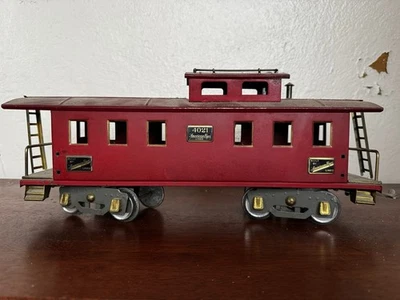 American Flyer Red Caboose  Train Car Standard Gauge  V-22 - Image 1 of 4