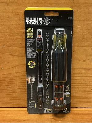 Klein Tools 32516HD 16-in-1 Impact Hybrid Magnetic Screwdriver/Nut Driver - Image 1 of 3
