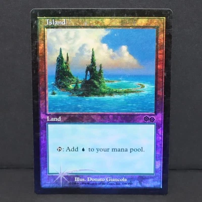Island (338) - Foil Arena Promo - MTG Urza's Saga - MP - Image 1 of 4