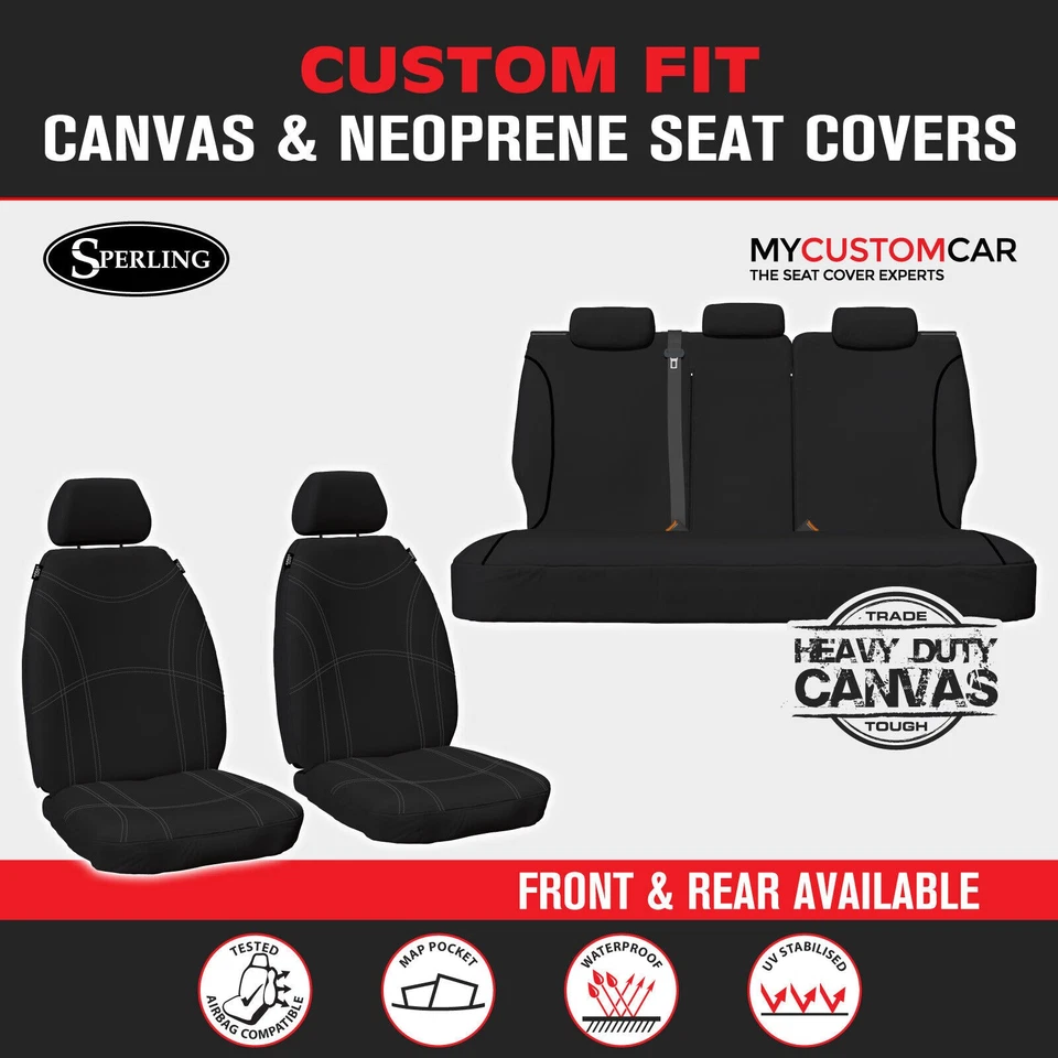 For HOLDEN APOLLO Custom Fit Seat Covers Front OR Rear Neoprene OR Canvas - image 1 of 4