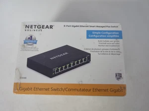 CONMUTADOR NETGEAR BUSINESS GS308E 8 PUERTOS GIGABIT ETHERNET SMART GESTIONADO PLUS - Imagen 1 de 7