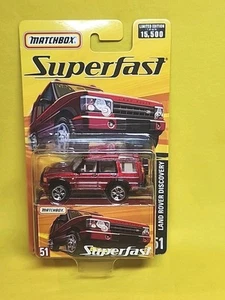 2004 Matchbox Superfast #51 Land Rover Discovery Red Metallic 1/15500 NIP 🔥H - Picture 1 of 12