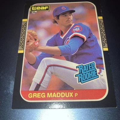 Leaf Canadian Rated Rookie #36 Greg Maddux 1987 radiocontrol Foto 1 de 2
