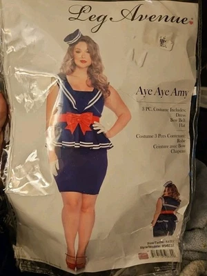 Aye Aye Amy Halloween Costume Leg Avenue Women's 1X/2X - Image 1 of 4