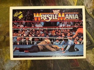 Donald Trump at 1990 Classic WWF Wrestlemania #56 Bobby Heenan Koko Ware. Crease - Image 1 of 4