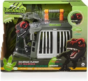 Fingerlings Untamed Jail Break Playset INFRARED T-Rex Glow in Dark Dinosaur Cage
