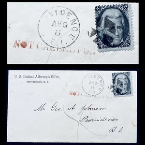 #73 2¢ Black Jack Auxiliary Scarce “Not Called For” Providence RI Advertised ‘63 - Picture 1 of 6