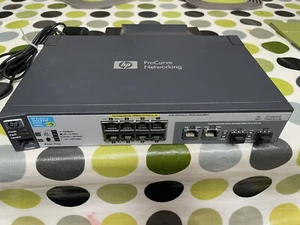 HP Procurve 2615-8-PoE J9565A Switch 8x 10/100 PoE + 2x 10/100/1G SFP/RJ45 - Photo 1/5