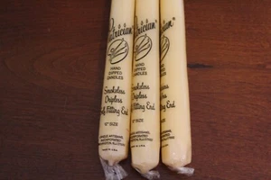 3 CANDELE vintage PATRICIAN premium conica immerse a mano 12" avorio - Foto 1 di 2