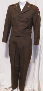 KOREAN WAR / WW2 7TH INFANTRY DIVISION WINTER SERVICE DRESS UNIFORM - Picture 1 of 12