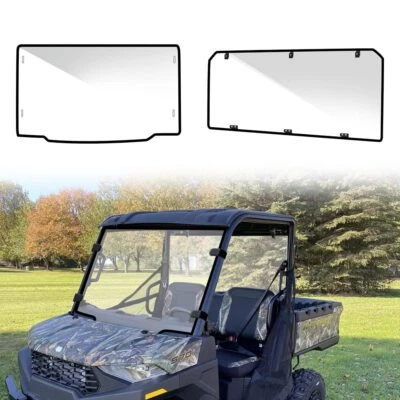 2x Front & Rear Windows for Polaris Ranger Midsize 500/570 Crew/EV/ETX 2015-2023 - Image 1 of 4