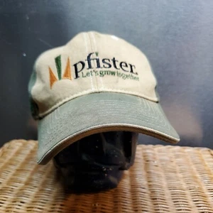 Pfister Farm Hat Cap Beige Adult Used Strapback Bg10 - Picture 1 of 10