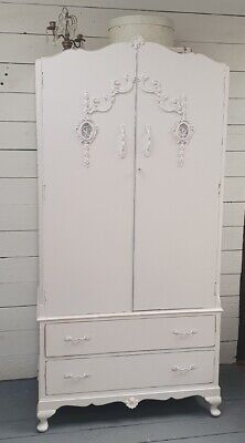 Pretty Vintage Painted French Style Wardrobe Shabby Chic CAN ARRANGE COURIER • 362.05£