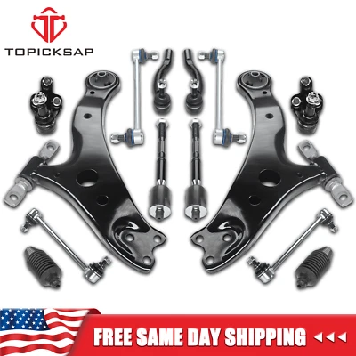 For 2002-2003 Toyota Camry Lexus ES300 Front Lower Control Arms Tie Rod Sway Bar - Image 1 of 4