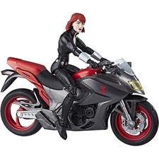 Marvel Legends Series 6-inch Black Widow with Motorcycle