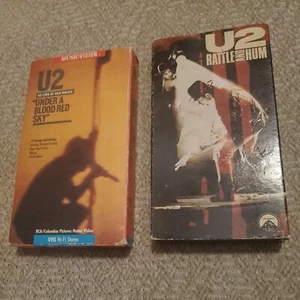 U2 - Rattle and Hum & Under A Blood Red Sky (2 VHS Bundle) Concerts USA Tour - Picture 1 of 8