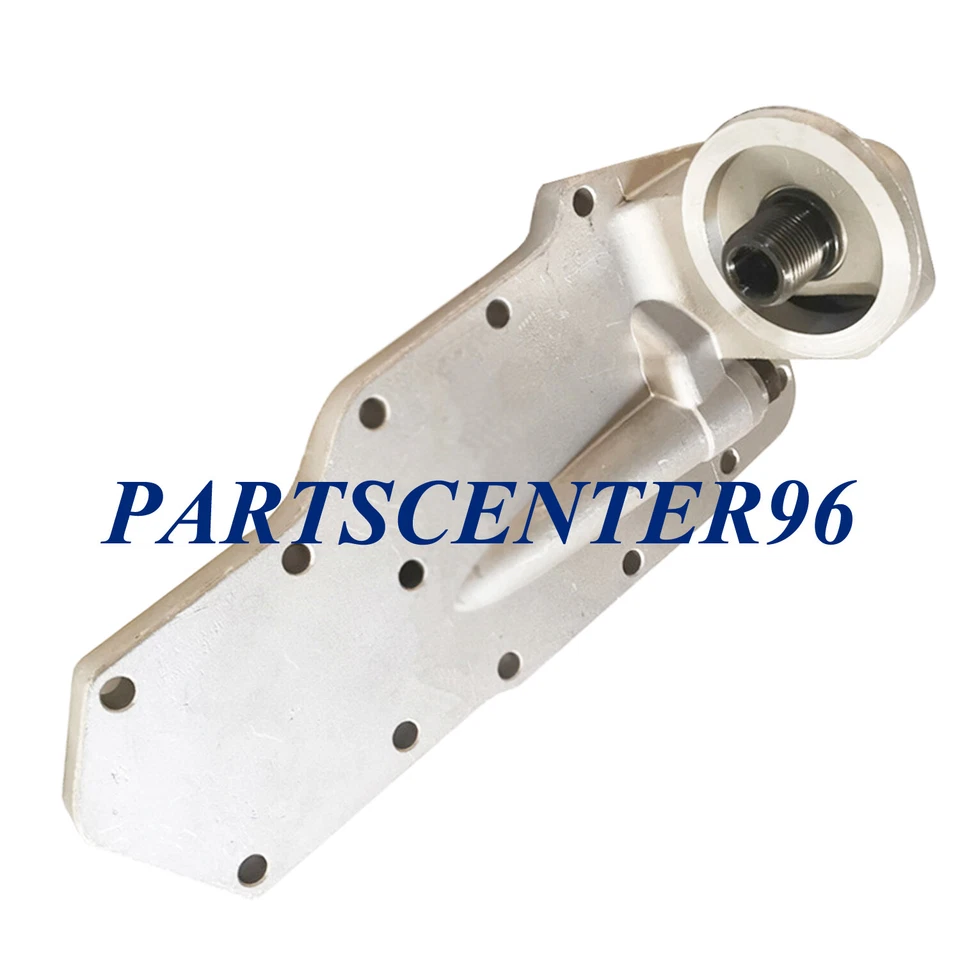 Cubierta de enfriador de cabezal de soporte de filtro de aceite apta para Cummins 4B, 4BT, 4BTA y 4BTAA Foto 1 de 3