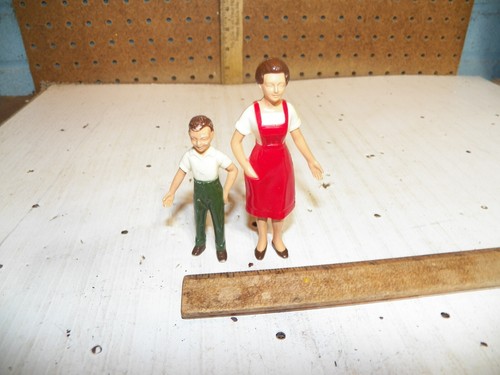 Vintage Dollhouse People - Mother & Son