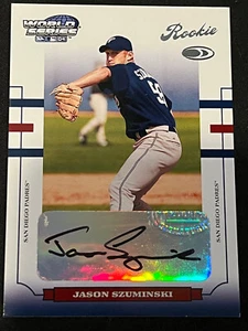 2004 Donruss World Series /1000 Jason Szuminski #186 Rookie Auto RC - Bild 1 von 2