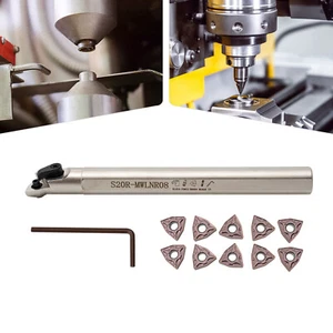 Portaherramientas de torneado de barra de perforación interna de torno de 3/4" + inserto de carburo indexable - Imagen 1 de 16