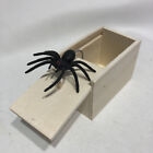 Wooden Prank Spider Scare Box Hidden In Case Trick Play Joke Gag Toys Gifts