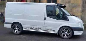 Ford Transit Mk6 Mk7 Graphics Side Stripes Decals Camper Mountains - Picture 1 of 4