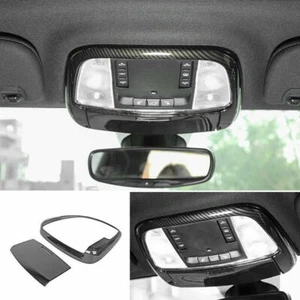 For Grand Cherokee 2011-2020 Carbon Fiber Front Reading Light Lamp Frame Cover - Picture 1 of 4
