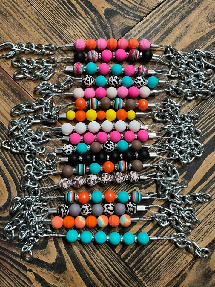 Tachuela equina herrajes de acero inoxidable con cuentas de silicona correas de bordillo Foto 1 de 1