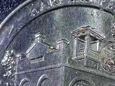 2016 D Washington Harper's Ferry Quarter Die Break Mint Error - Image 1 of 4