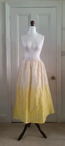 ASOS yellow and white ombre 50s style maxi skirt with lining - 14/ NWT - Picture 1 of 8