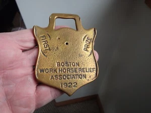 BOSTON WORK HORSE RELIEF ASSOCIATION 1922 NATIONAL GRANGE FFA 1ST PLACE BX CCC - Picture 1 of 2