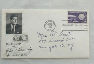 John F Kennedy Inauguration Day 4 cent stamped envelope  - Picture 1 of 4