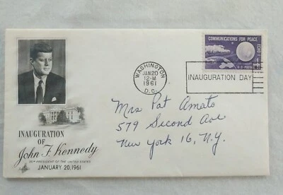 John F Kennedy Inauguration Day 4 cent stamped envelope  - Image 1 of 4